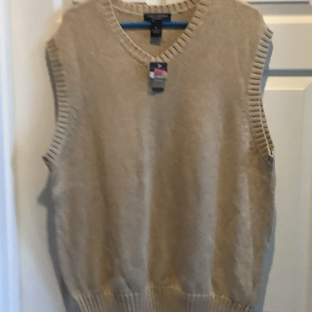 Daniel Cremieux‎ Men's Beige V-Neck Sweater Vest